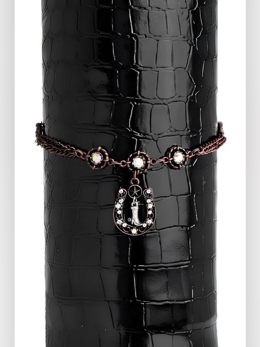 Waverly Bronze Horseshoe Boot Charm